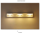 Modern Stair Led Wall Lamp Kitchen Bathroom Mirror Light Fixture Decor Bedroom Home Lighting White Metal Acrylic Sconce 110-220V
