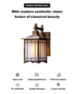 Modern Minimalist Wall Lamp Waterproof Outdoor European Style Courtyard Balcony Lighting for Chinese Corridor Aisle