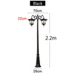 LED Street Lamp European Style Retro Waterproof Garden Lamp Outdoor Villa Lawn Community High Pole Landscape Lamp Street Light