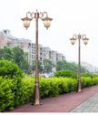 LED Street Lamp European Style Retro Waterproof Garden Lamp Outdoor Villa Lawn Community High Pole Landscape Lamp Street Light