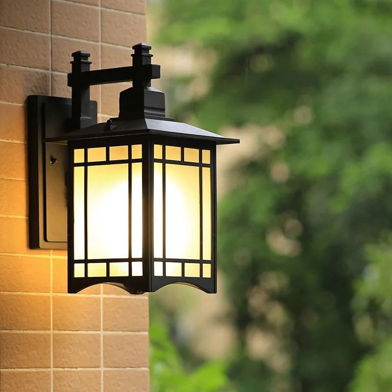Modern Minimalist Wall Lamp Waterproof Outdoor European Style Courtyard Balcony Lighting for Chinese Corridor Aisle