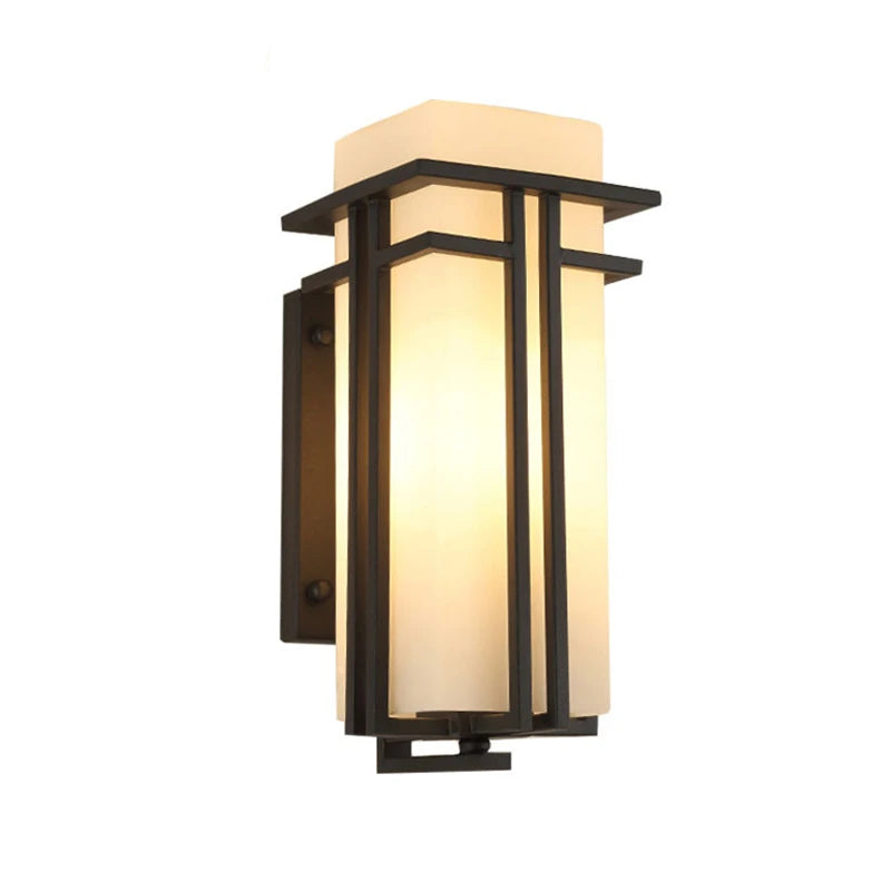 LED Retro Waterproof Wall Lamps European Style Courtyard Porch Light Outdoor Villa Balcony Garden Landscape Lighting Decor