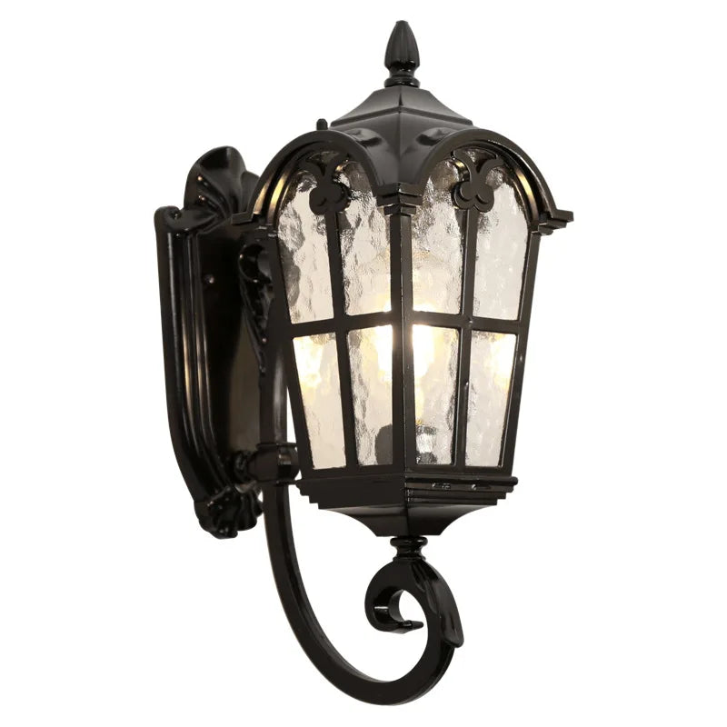 European Style Roman Outdoor Wall Lamp LED Retro Garden Lighting for Residential Villa Door