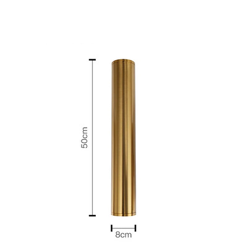 Modern Gold Pipe Wall Lamps Tube Light Home Decor Bathroom Bedroom Lamp Wall Sconces Led Mirror Light Loft Background lighting