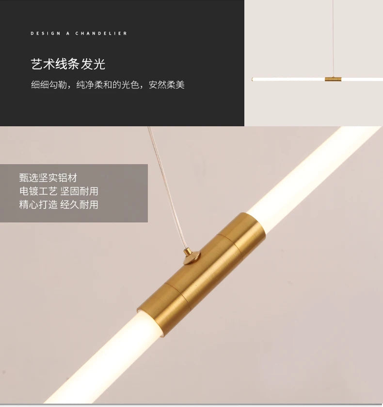 Led Pendant Light Kitchen Lighting Modern Chandeliers For Dining Room Dining Table Led Pendant Lamp Bronze Lustre App/Remote