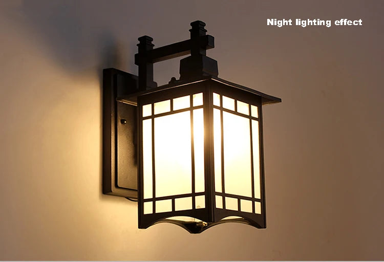 Modern Minimalist Wall Lamp Waterproof Outdoor European Style Courtyard Balcony Lighting for Chinese Corridor Aisle