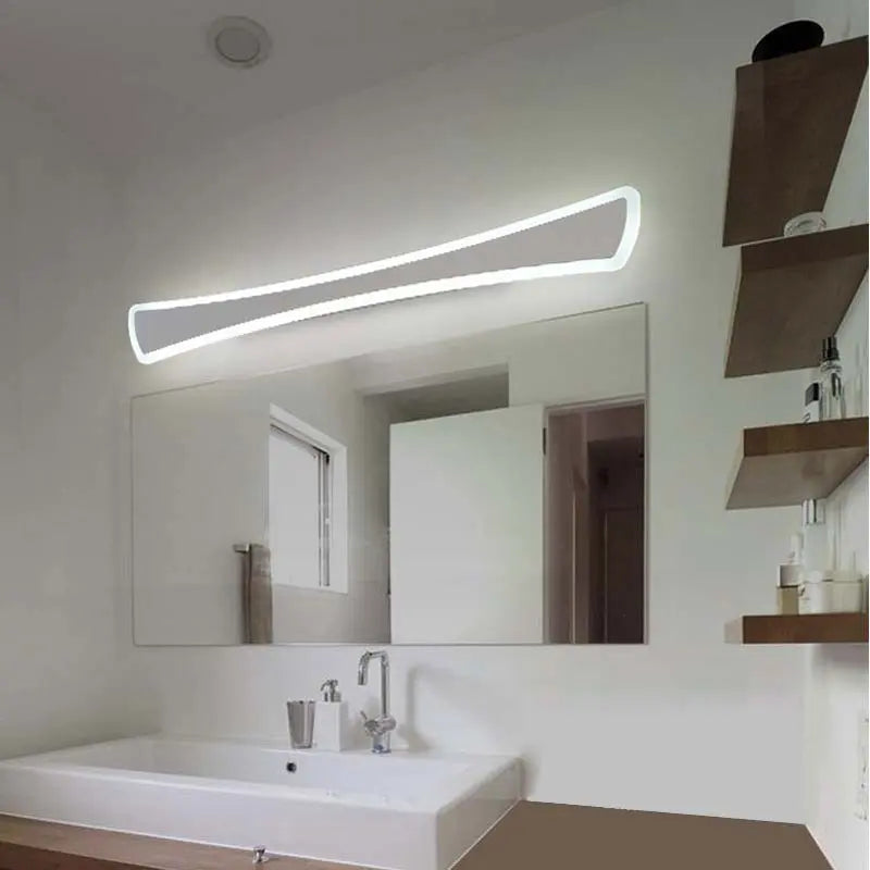 Modern Kitchen Bathroom Mirror Light Fixture Nordic Led Wall Lamps Sconce Home Decor Lighting White Iron Acrylic avize 110-220V