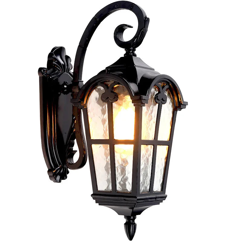 European Style Roman Outdoor Wall Lamp LED Retro Garden Lighting for Residential Villa Door