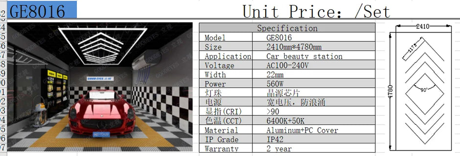 Hot Sales Hexagons Led Lights Individual DIY Factory Supplier Car Showroom 4S Workshop Dropshipping