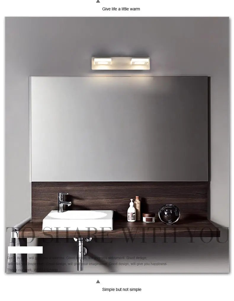 Modern Stair Led Wall Lamp Kitchen Bathroom Mirror Light Fixture Decor Bedroom Home Lighting White Metal Acrylic Sconce 110-220V