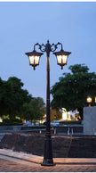 LED Street Lamp European Style Retro Waterproof Garden Lamp Outdoor Villa Lawn Community High Pole Landscape Lamp Street Light