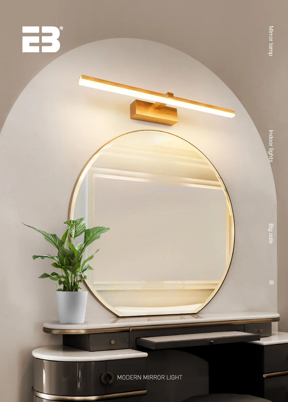 Led Wall Light Mirror in The Bathroom 8W 41W Led Light Fixture Wall Modern Wall Light Fixtures Indoor Lamp for The Bathroom