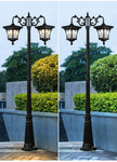 LED Street Lamp European Style Retro Waterproof Garden Lamp Outdoor Villa Lawn Community High Pole Landscape Lamp Street Light