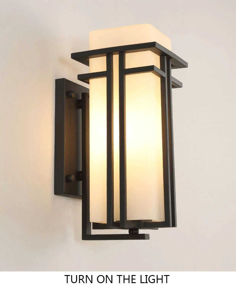 LED Retro Waterproof Wall Lamps European Style Courtyard Porch Light Outdoor Villa Balcony Garden Landscape Lighting Decor