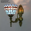 Artpad Stained Glass Lampshade Batterfly Pyramid Art Wall Lamp Led Bedside Study Asile Wall Mounted Lamp Up Or Down Lighting