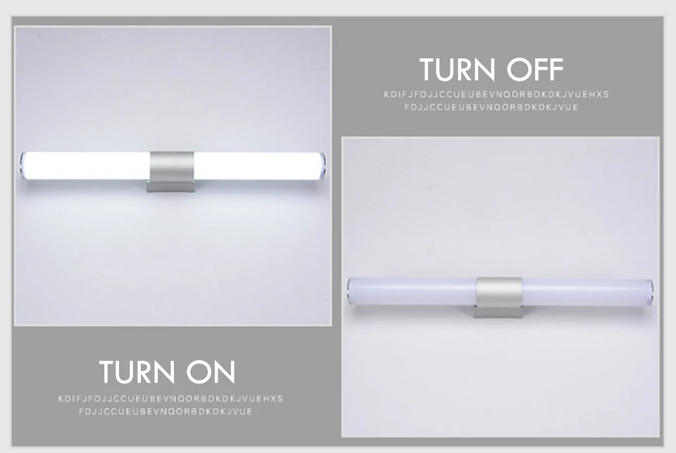 Xsky LED Modern Wall Lamp Vanity Lights Bathroom Led Mirror Light Waterproof 12W 16W 22W AC85-265V LED Tube Bathroom Lighting