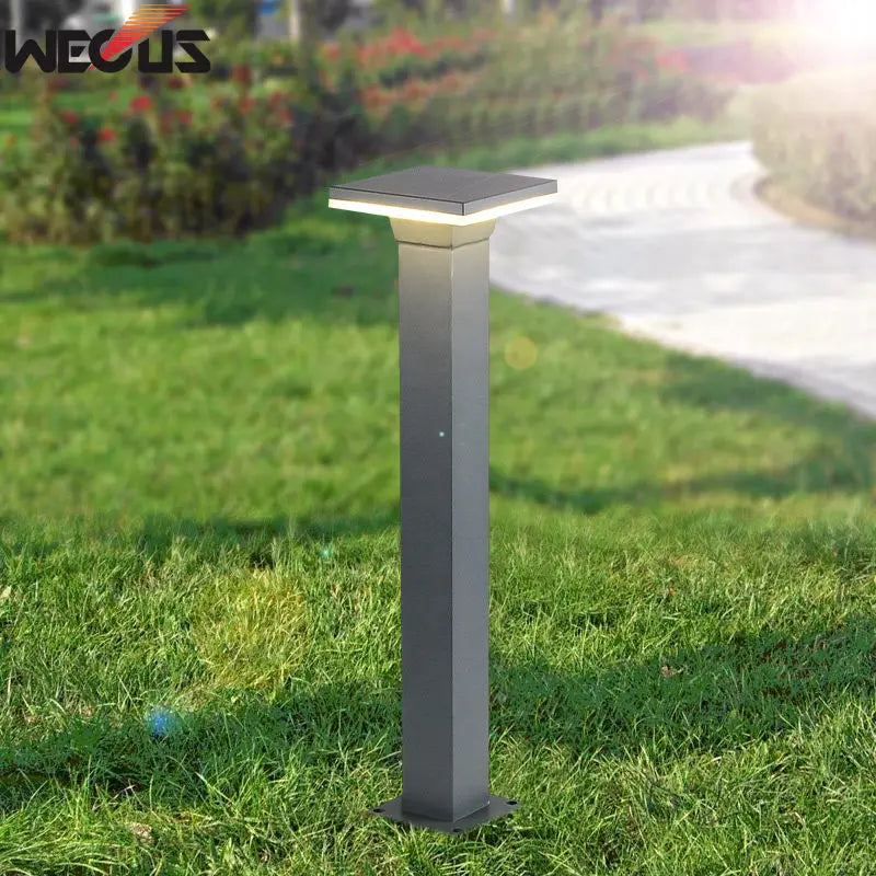 (WECUS) Modern Outdoor Waterproof Garden Light, Park Villa Community Lawn Lamp, Garden Outdoor Grass Landscape Lamp