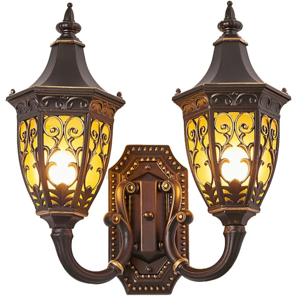Outdoor Porch Wall Lights, European Water-Proof Garden Villa Gate Wall Sconces, Indoor Corridor Hallway Balcony Wall Lighting