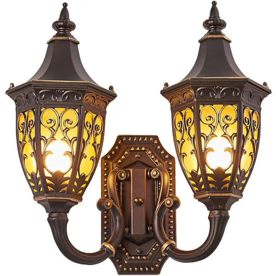 Outdoor Porch Wall Lights, European Water-Proof Garden Villa Gate Wall Sconces, Indoor Corridor Hallway Balcony Wall Lighting