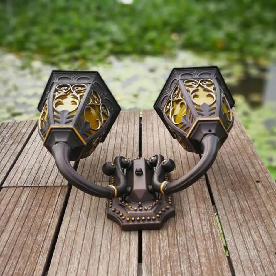 Outdoor Porch Wall Lights, European Water-Proof Garden Villa Gate Wall Sconces, Indoor Corridor Hallway Balcony Wall Lighting