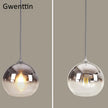 Gold Led Pendant Lights Modern Mirror Glass Hanging Lamp for Living Room Bedroom Kitchen Light Fixtures Suspension Luminaire E27