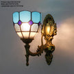 Artpad Stained Glass Lampshade Batterfly Pyramid Art Wall Lamp Led Bedside Study Asile Wall Mounted Lamp Up Or Down Lighting