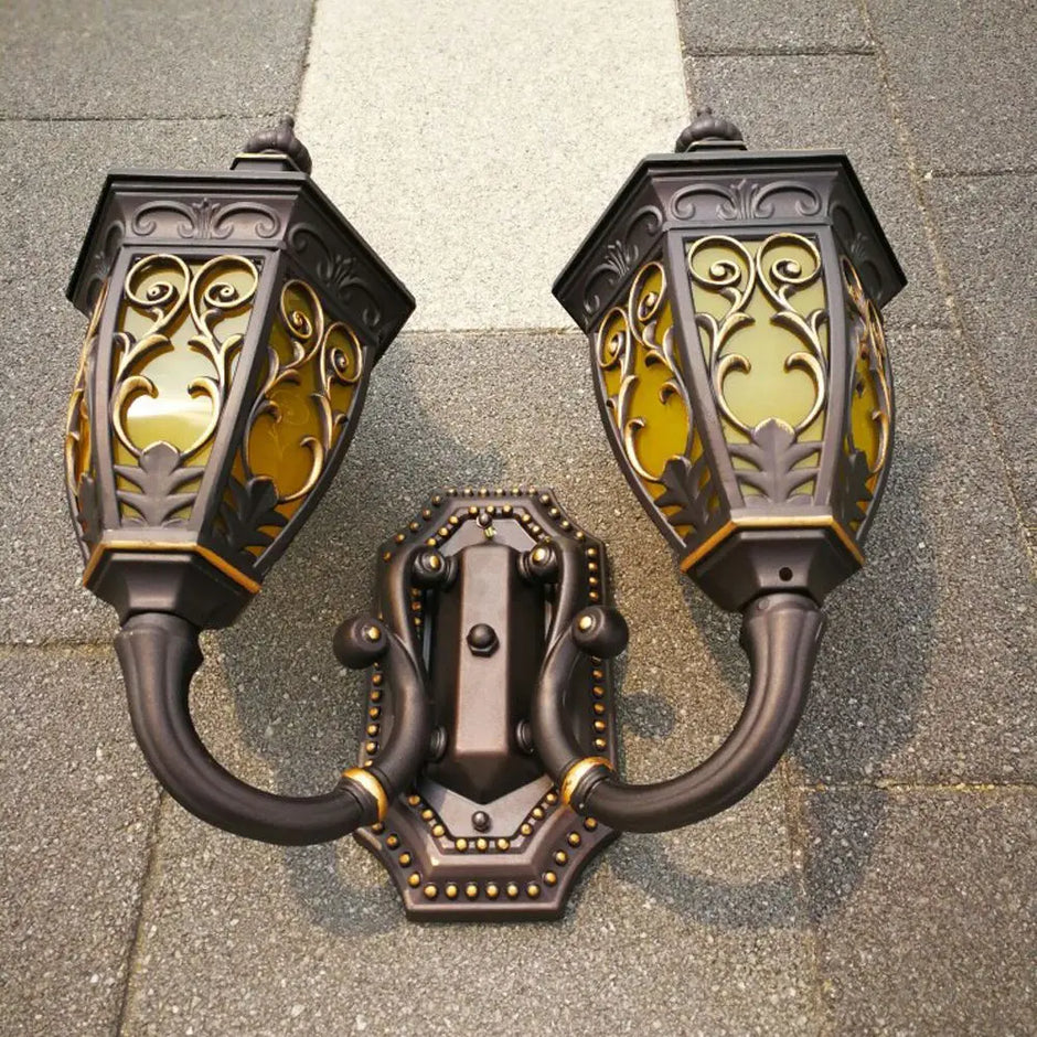 Outdoor Porch Wall Lights, European Water-Proof Garden Villa Gate Wall Sconces, Indoor Corridor Hallway Balcony Wall Lighting