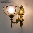 Artpad Stained Glass Lampshade Batterfly Pyramid Art Wall Lamp Led Bedside Study Asile Wall Mounted Lamp Up Or Down Lighting