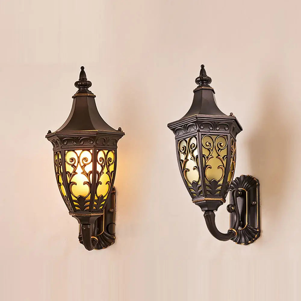 Outdoor Porch Wall Lights, European Water-Proof Garden Villa Gate Wall Sconces, Indoor Corridor Hallway Balcony Wall Lighting
