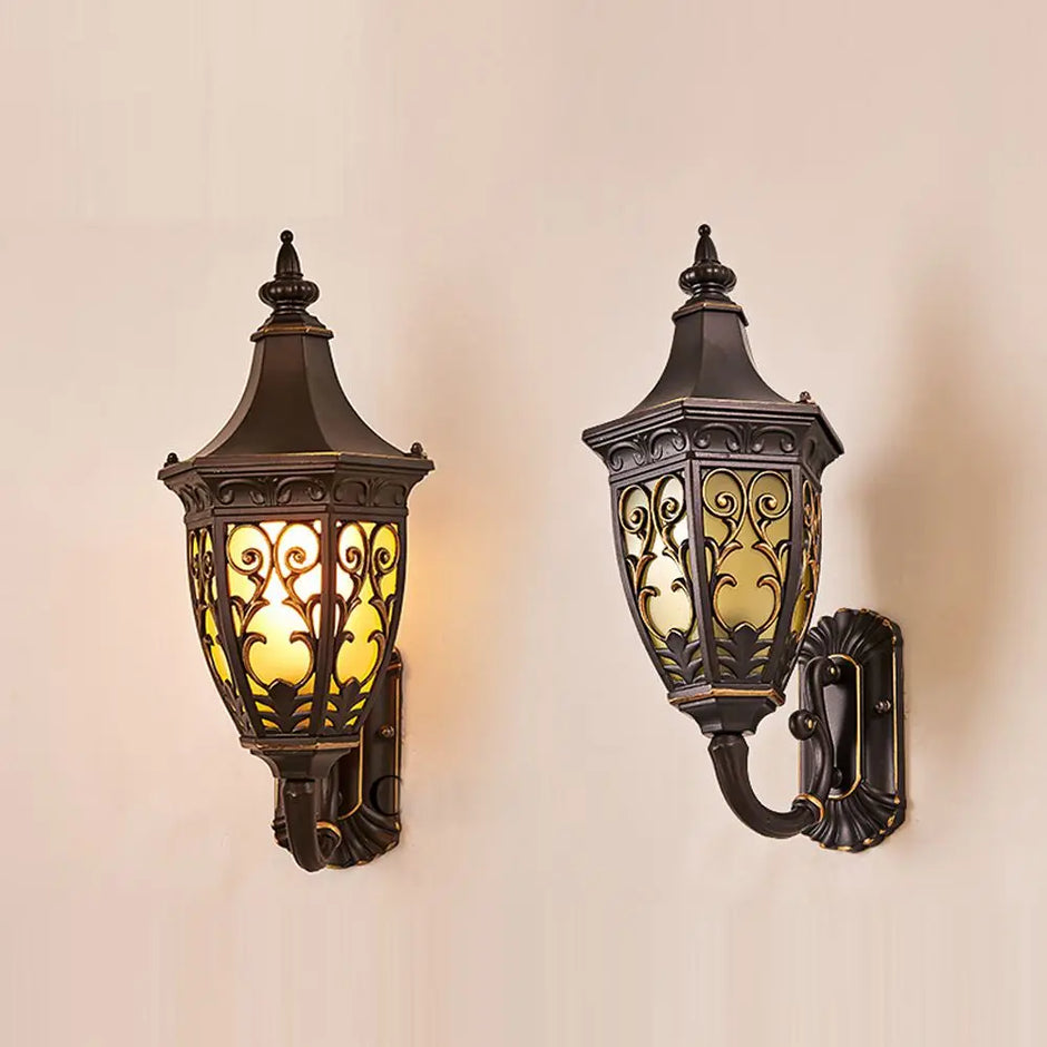 Outdoor Porch Wall Lights, European Water-Proof Garden Villa Gate Wall Sconces, Indoor Corridor Hallway Balcony Wall Lighting