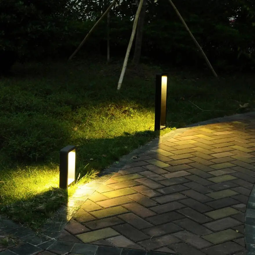 Outdoor IP68 15W LED Pillar Light 110V 220V DC12V LED Garden Light Lawn Lamps for Courtyard Villa Landscape bollards Lighting