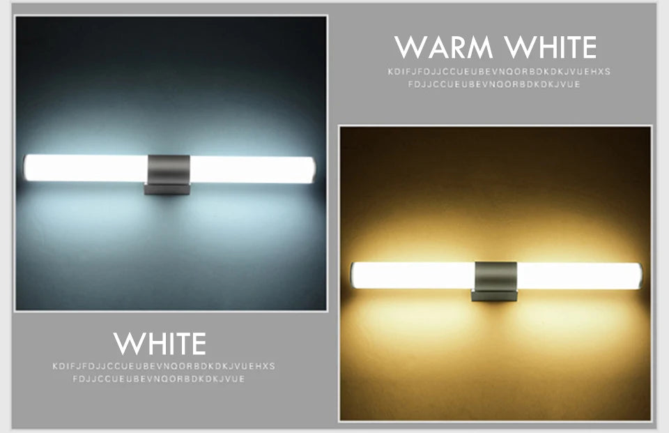 Xsky LED Modern Wall Lamp Vanity Lights Bathroom Led Mirror Light Waterproof 12W 16W 22W AC85-265V LED Tube Bathroom Lighting