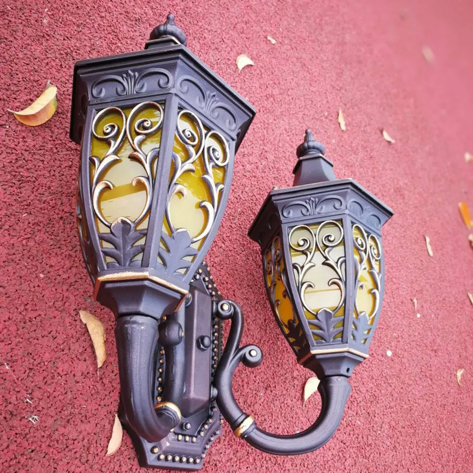 Outdoor Porch Wall Lights, European Water-Proof Garden Villa Gate Wall Sconces, Indoor Corridor Hallway Balcony Wall Lighting