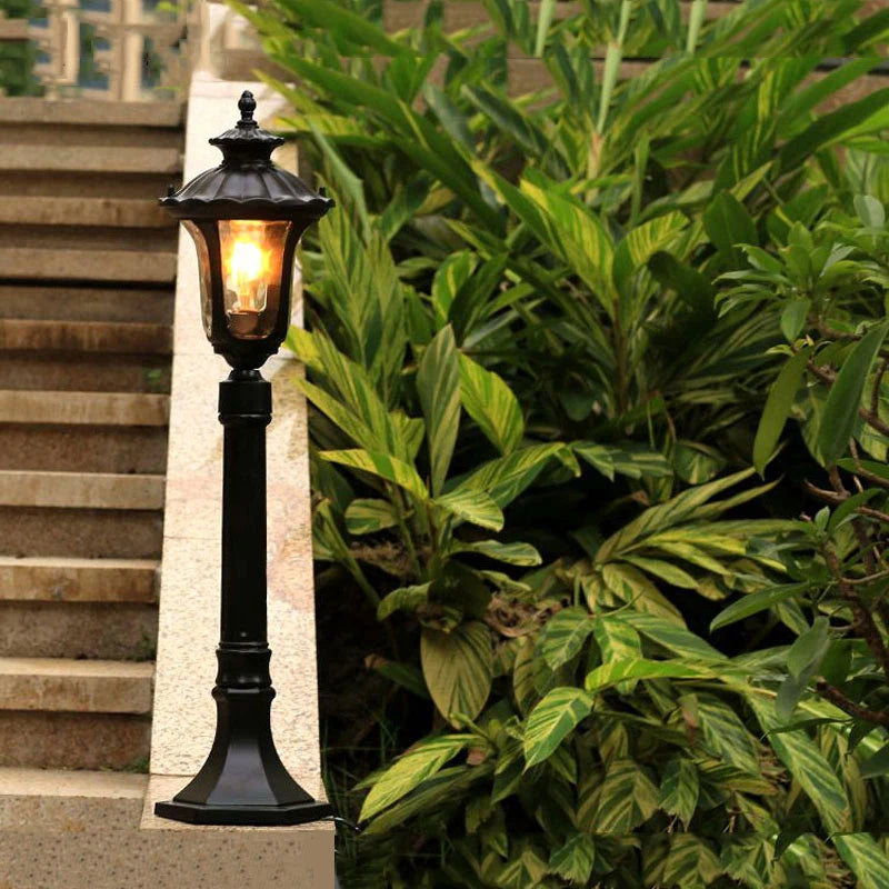 European Style Retro Home/Engineering Lawn Light Outdoor Waterproof Garden Road High Pole Light E27 Garden Light