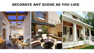 European Style Roman Outdoor Wall Lamp LED Retro Garden Lighting for Residential Villa Door