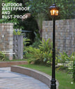 (H≈ 2.4m) Outdoor Courtyard Street Lamp European-Style Waterproof Retro Corridor Lamp Villa Outdoor High Pole Project