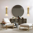 Modern Gold Pipe Wall Lamps Tube Light Home Decor Bathroom Bedroom Lamp Wall Sconces Led Mirror Light Loft Background lighting