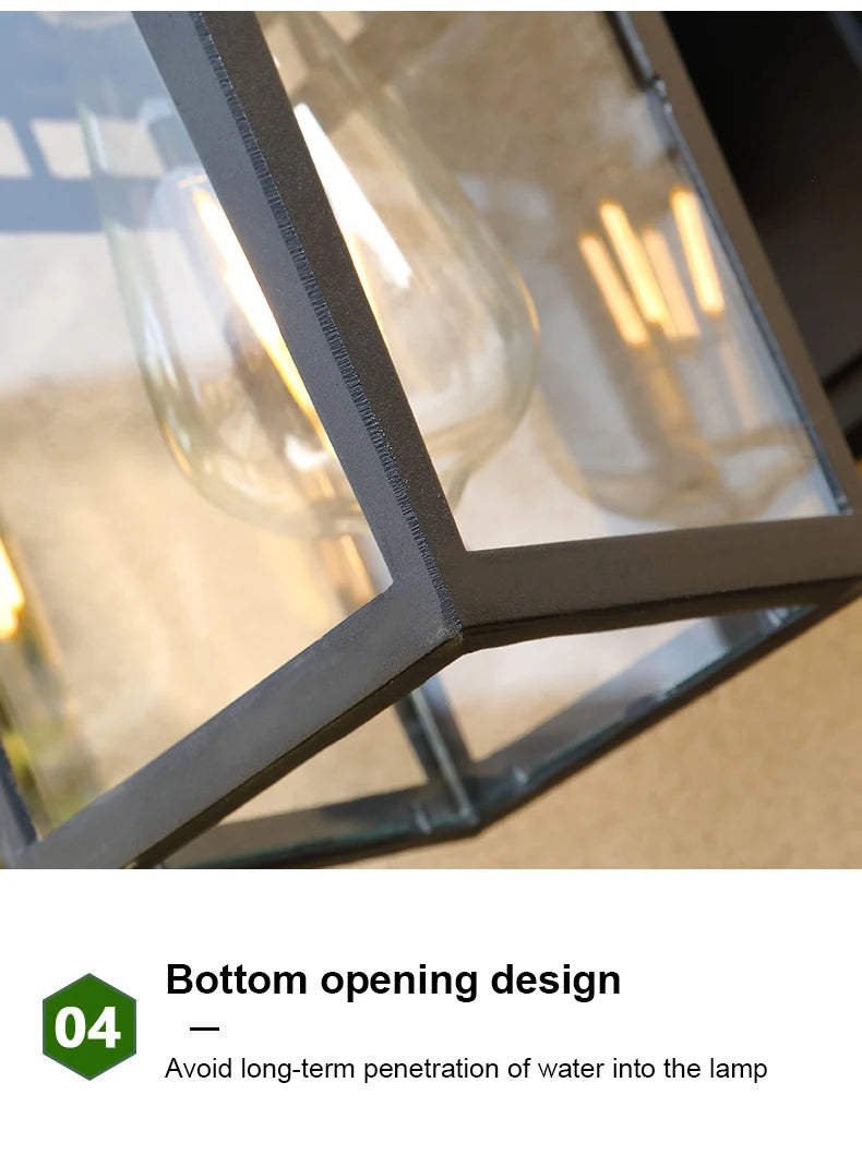 Exterior Wall Lamp Outdoor Lamp Waterproof Garden Lamp Balcony Wall Lamp Stairway Aisle Entrance Door Outdoor Wall Lamp