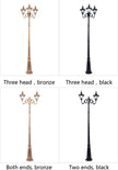 (H≈2.3M)Courtyard Street Lamp Community High Pole Lamp Outdoor Waterproof Lawn Lamp Villa Outdoor Retro Courtyard Lamp Landscape