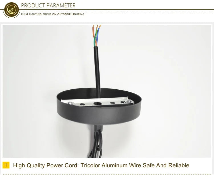 European Waterproof Pendant Lamp Outdoor Retro Village Chandelier Balcony Corridors Lights Grape Rack Hanglamp Luminaire