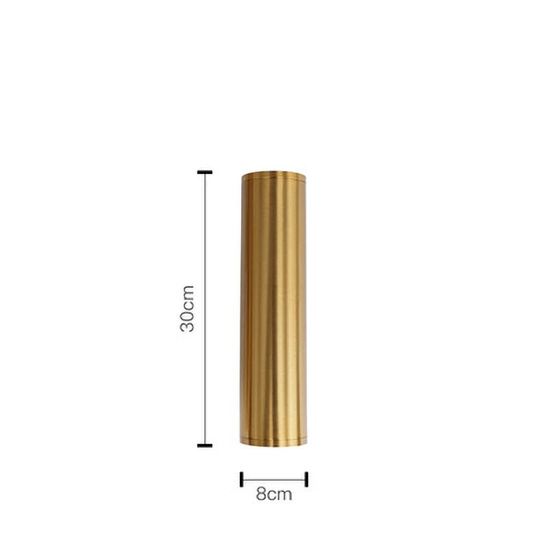 Modern Gold Pipe Wall Lamps Tube Light Home Decor Bathroom Bedroom Lamp Wall Sconces Led Mirror Light Loft Background lighting