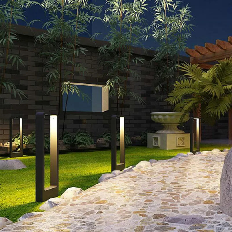 Outdoor IP68 15W LED Pillar Light 110V 220V DC12V LED Garden Light Lawn Lamps for Courtyard Villa Landscape bollards Lighting