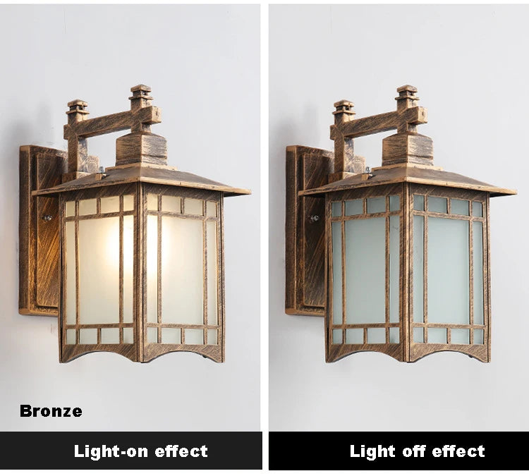 Modern Minimalist Wall Lamp Waterproof Outdoor European Style Courtyard Balcony Lighting for Chinese Corridor Aisle