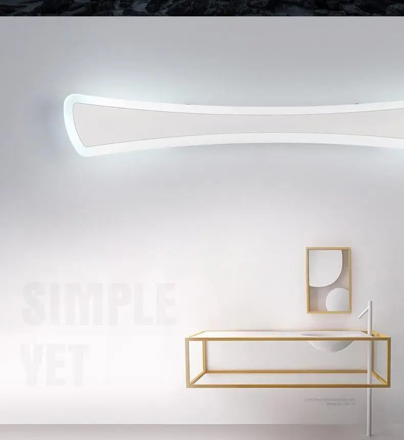 Modern Kitchen Bathroom Mirror Light Fixture Nordic Led Wall Lamps Sconce Home Decor Lighting White Iron Acrylic avize 110-220V