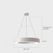 Modern Iron Art Circle Pendant Lights Minimalism Black White Metal Led Ring Light Office Living Room Decor Hanging Lamp Fixtures