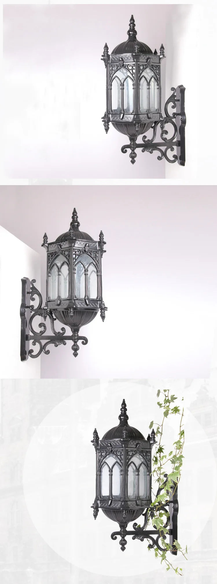 Outdoor Super Bright Wall Lamp Aisle European Style Garden Wall Lamp Waterproof Simple Retro Villa Balcony Corridor Wall Lamp