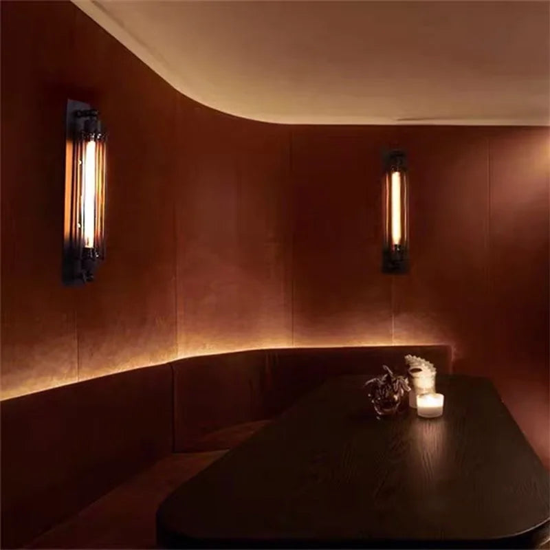 WPD Indoor Wall Lamps Fixtures LED Black Light Classical Lighting Loft  Sconces for Home Bar Cafe