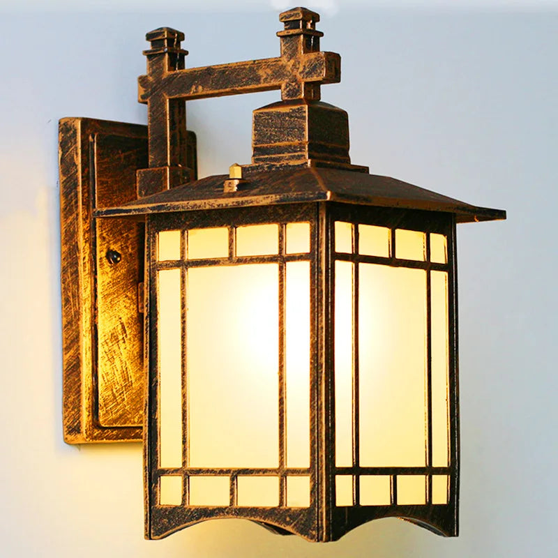Modern Minimalist Wall Lamp Waterproof Outdoor European Style Courtyard Balcony Lighting for Chinese Corridor Aisle