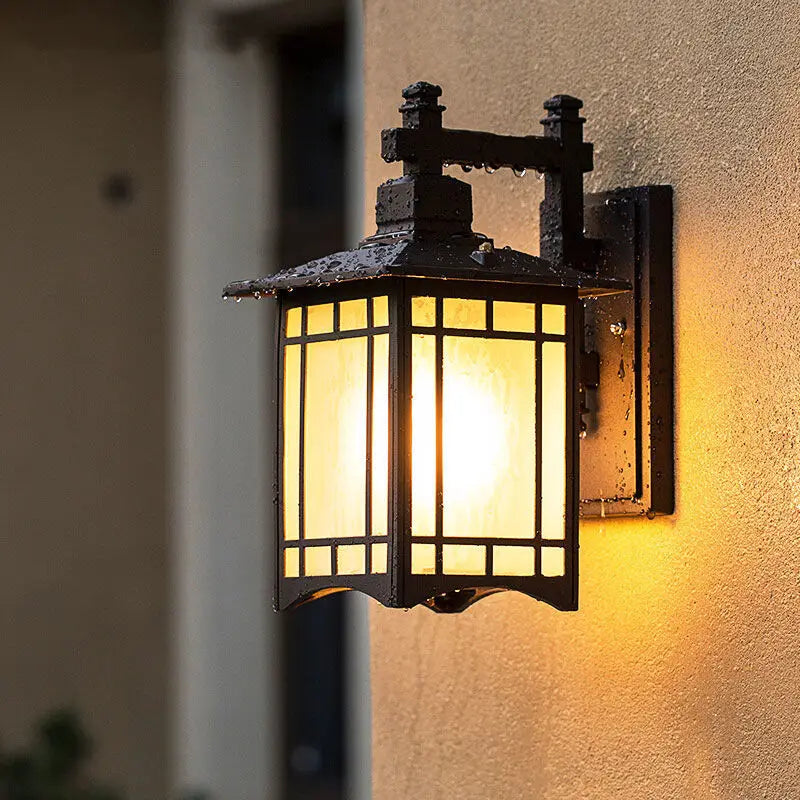 Modern Minimalist Wall Lamp Waterproof Outdoor European Style Courtyard Balcony Lighting for Chinese Corridor Aisle