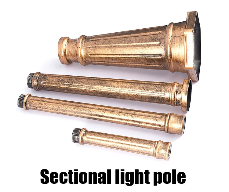 (H≈2.3M)Courtyard Street Lamp Community High Pole Lamp Outdoor Waterproof Lawn Lamp Villa Outdoor Retro Courtyard Lamp Landscape